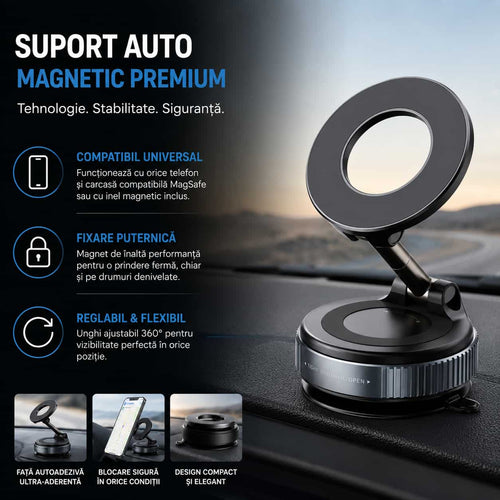 Suport Telefon Magnetic Reglabil