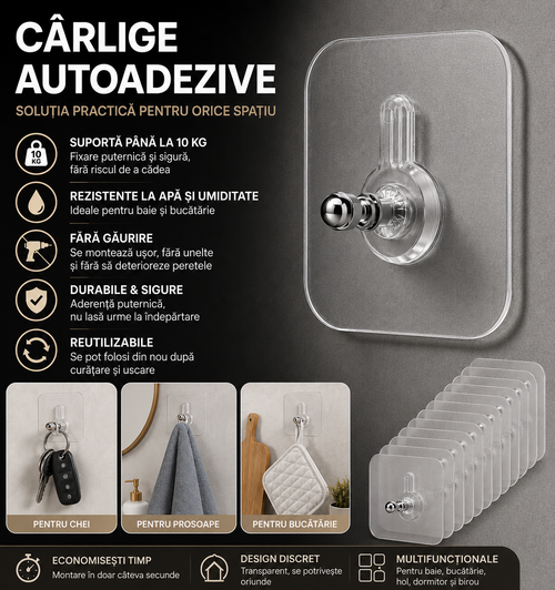 Cârlige autoadezive