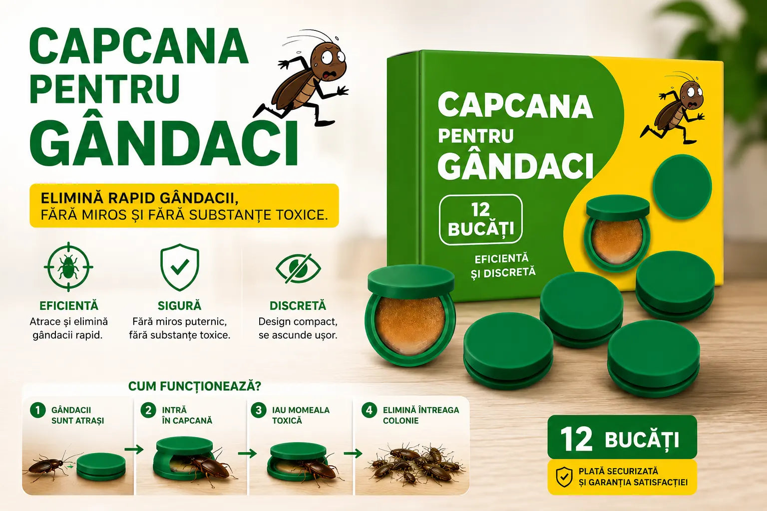 Capcana pentru gandaci