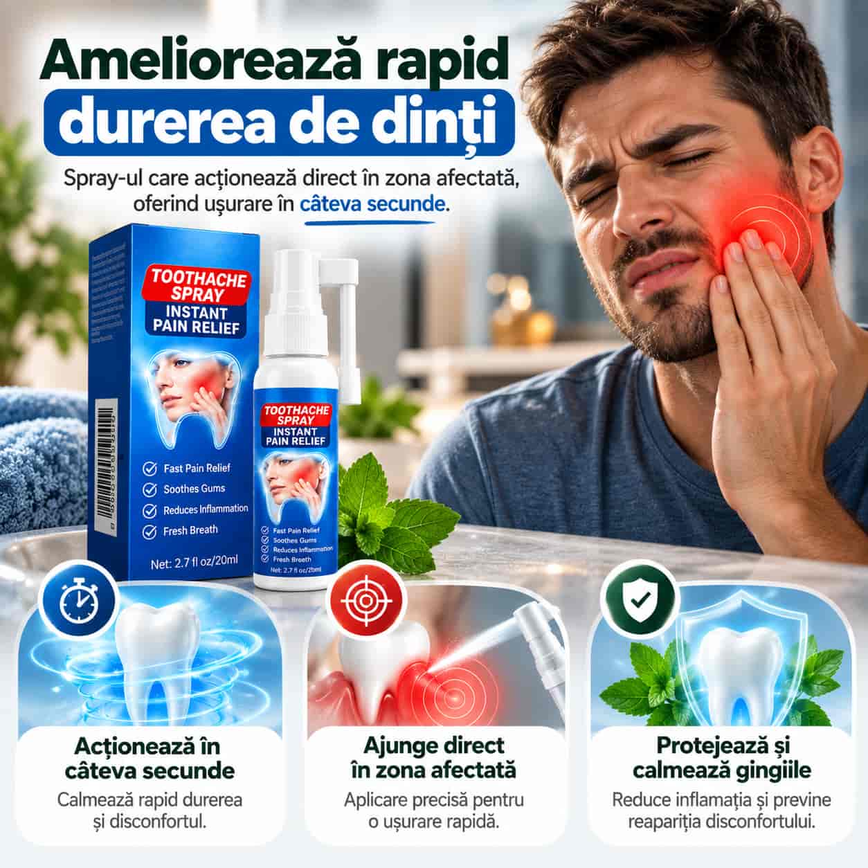Nu suporta durerea. Aplică direct în zona care te supără!