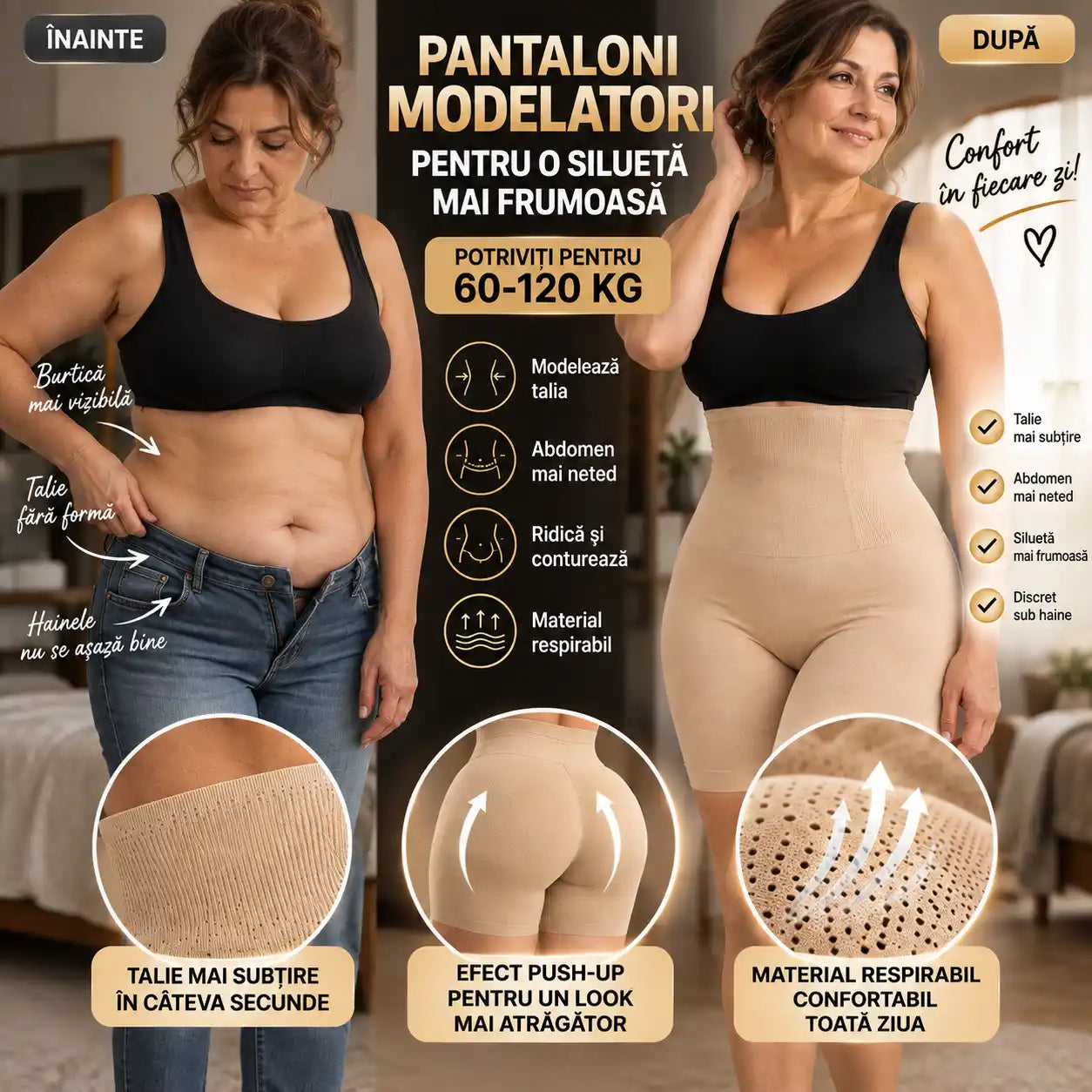 Pantaloni care îți modelează siluteta