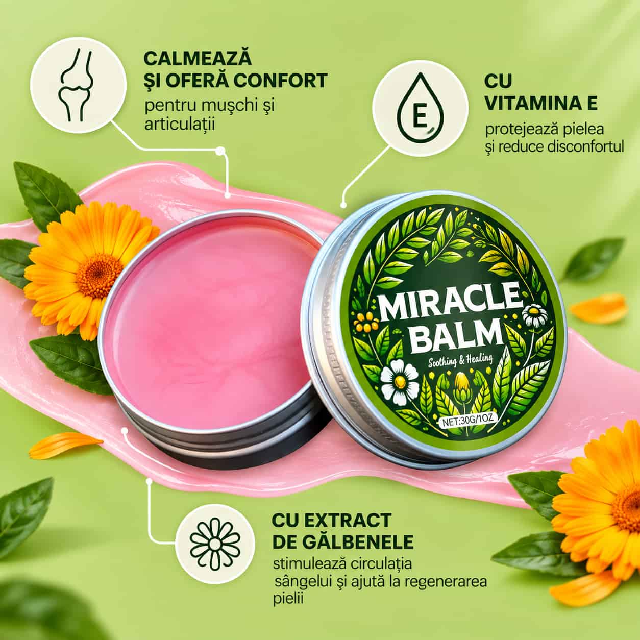 Dureri musculare sau articulare? Redescoperă confortul cu Miracle Balm! 🌿
