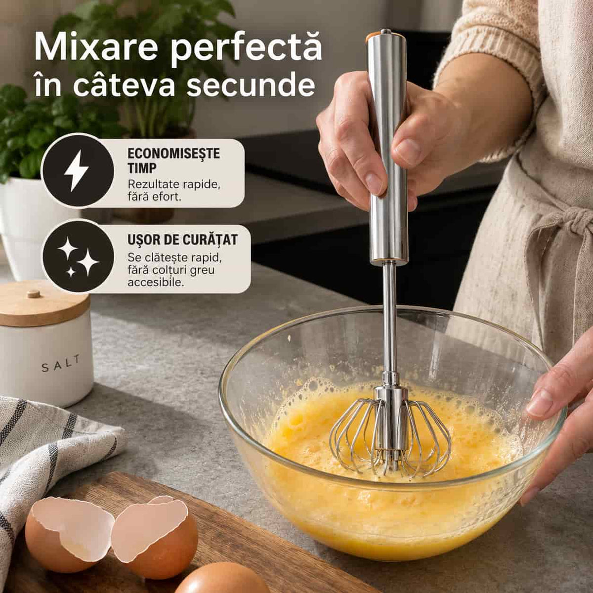 Tel Profesional Amestecă rapid și uniform – Telul practic de care ai nevoie în bucătărie