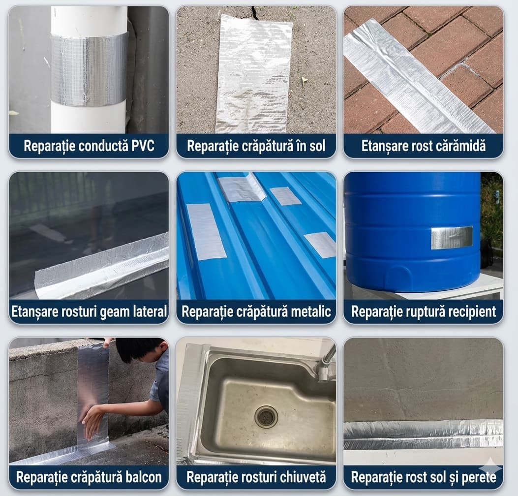 Bandă de Etanșare Impermeabilă – Reparații Rapide Fără Costuri Mari (1+1 GRATIS)